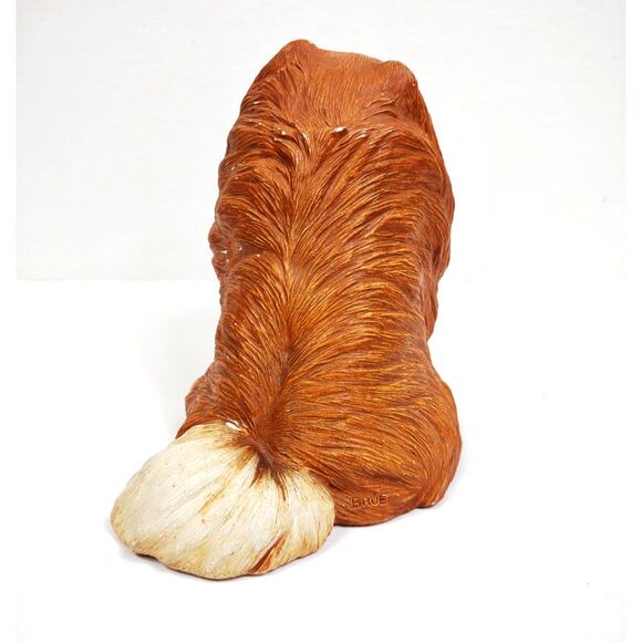 VTG 1985 Sandicast Pomeranian Dog Puppy Figurine Statue 189 Signed Sandra Brue - Picture 4 of 10